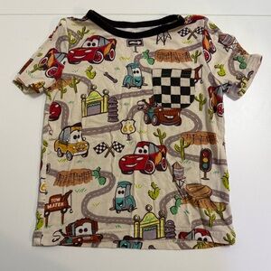 Little Sleepies Cars and Checkered Kids Shirt - Multicolor